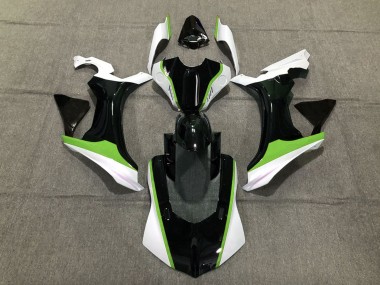 2015-2019 Green Black and White Yamaha R1 Motorcycle Fairing UK
