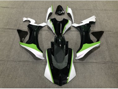 2015-2019 Green Black and White Yamaha R1 Motorcycle Fairing UK
