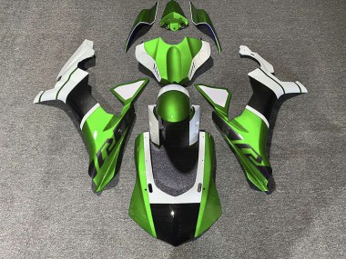 2015-2019 Green & Carbon Fiber Accents Yamaha R1 Motorcycle Fairing UK