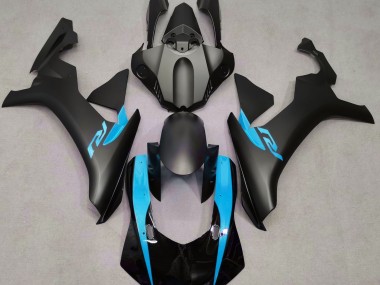 2015-2019 Matte Black & Light Blue Yamaha R1 Motorcycle Fairing UK