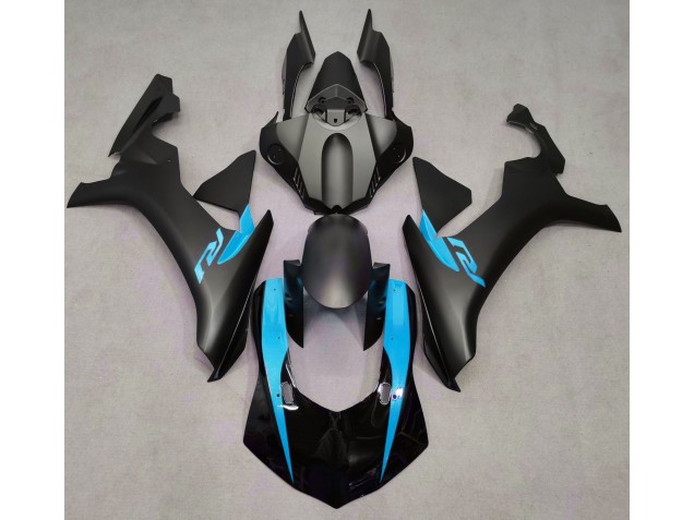 2015-2019 Matte Black & Light Blue Yamaha R1 Motorcycle Fairing UK 2015-2019 Matte Black & Light Blue Yamaha R1 Motorcycle Fairing UK