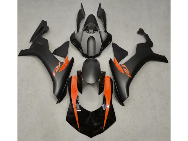 2015-2019 Matte Black & Orange Yamaha R1 Motorcycle Fairing UK 2015-2019 Matte Black & Orange Yamaha R1 Motorcycle Fairing UK