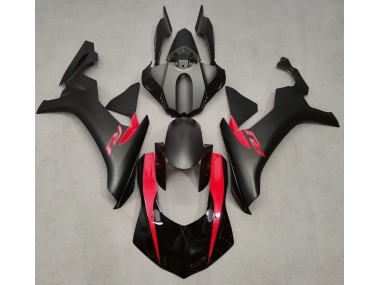 2015-2019 Matte Black & Pearl Red Yamaha R1 Motorcycle Fairing UK