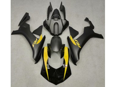 2015-2019 Matte Black & Yellow Yamaha R1 Motorcycle Fairing UK