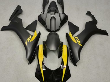 2015-2019 Matte Black & Yellow Yamaha R1 Motorcycle Fairing UK