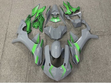2015-2019 Nardo Gray & Green Accents Yamaha R1 Motorcycle Fairing UK
