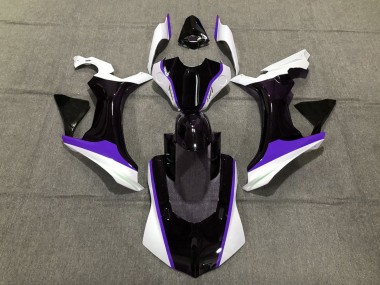 2015-2019 Purple Black and White Yamaha R1 Motorcycle Fairing UK