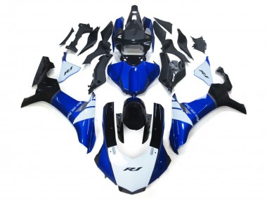 2015-2019 White and Blue Yamaha R1 Motorcycle Fairing UK