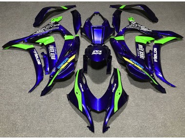 2016-2019 Deep Blue Trickstar Kawasaki ZX10R Motorcycle Fairing UK