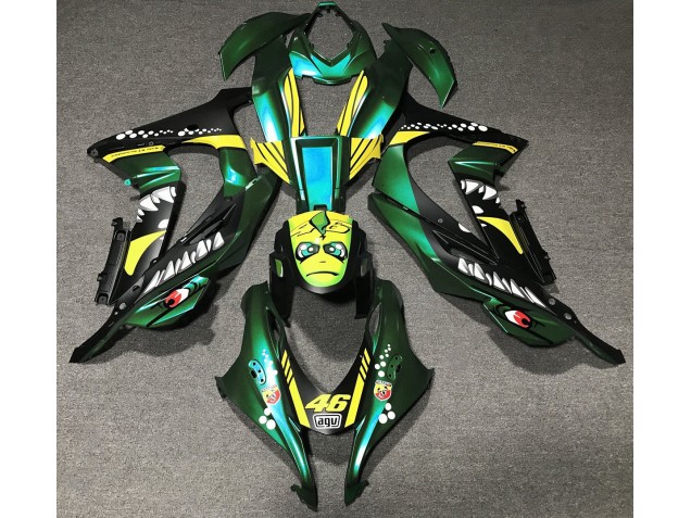 2016-2019 Forest Green Shark Kawasaki ZX10R Motorcycle Fairing UK 2016-2019 Forest Green Shark Kawasaki ZX10R Motorcycle Fairing UK