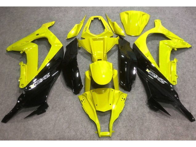 2016-2019 Gloss Yellow and Black Kawasaki ZX10R Motorcycle Fairing UK 2016-2019 Gloss Yellow and Black Kawasaki ZX10R Motorcycle Fairing UK