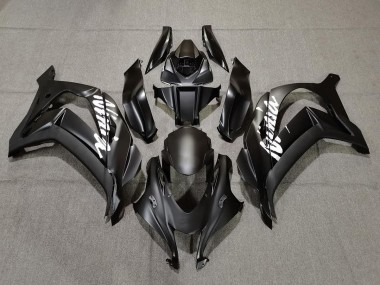 2016-2019 Matte Black with White Kawasaki ZX10R Motorcycle Fairing UK
