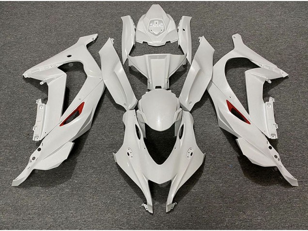 2016-2019 Pearl White Red Trim Kawasaki ZX10R Motorcycle Fairing UK 2016-2019 Pearl White Red Trim Kawasaki ZX10R Motorcycle Fairing UK