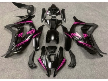 2016-2019 Satin Black & Pink Kawasaki ZX10R Motorcycle Fairing UK