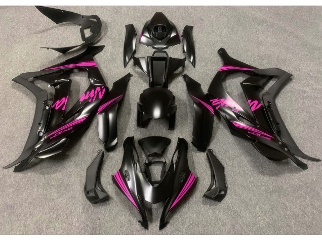 2016-2019 Satin Black & Pink Kawasaki ZX10R Motorcycle Fairing UK 2016-2019 Satin Black & Pink Kawasaki ZX10R Motorcycle Fairing UK