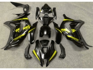 2016-2019 Satin Black & Yellow Kawasaki ZX10R Motorcycle Fairing UK