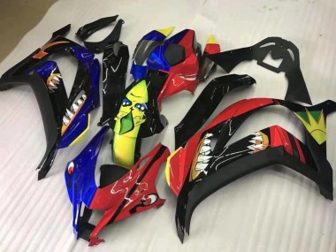 2016-2019 Share Red and Blue Kawasaki ZX10R Motorcycle Fairing UK