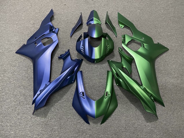 2017-2019 Blue and Green Split Yamaha R6 Motorcycle Fairing UK
