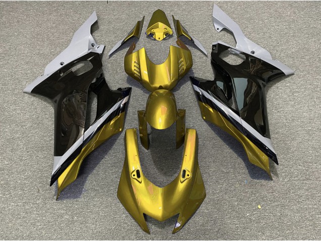 2017-2019 Cement Black and Gold Yamaha R6 Motorcycle Fairing UK