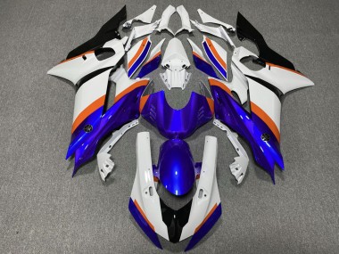 2017-2019 Deep Blue and Orange Yamaha R6 Motorcycle Fairing UK