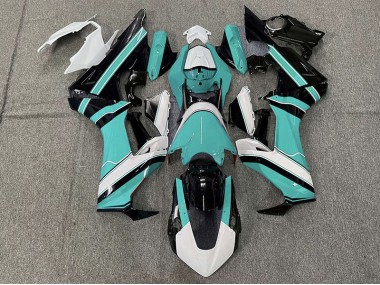 2017-2019 Gloss Cyan White and Black Honda CBR1000RR Motorcycle Fairing UK