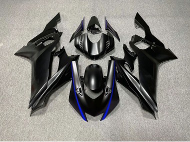 2017-2019 Matte Black & Blue Accents Yamaha R6 Motorcycle Fairing UK