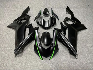 2017-2019 Matte Black & Green Accents Yamaha R6 Motorcycle Fairing UK