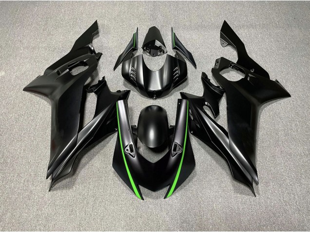 2017-2019 Matte Black & Green Accents Yamaha R6 Motorcycle Fairing UK 2017-2019 Matte Black & Green Accents Yamaha R6 Motorcycle Fairing UK