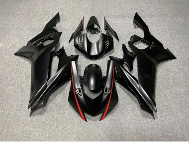 2017-2019 Matte Black & Red Accents Yamaha R6 Motorcycle Fairing UK