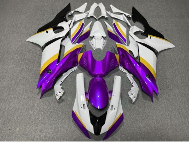 2017-2019 Purple and Yellow Gloss Yamaha R6 Motorcycle Fairing UK