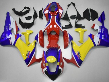2017-2019 Red Blue and Yellow HRC Honda CBR1000RR Motorcycle Fairing UK