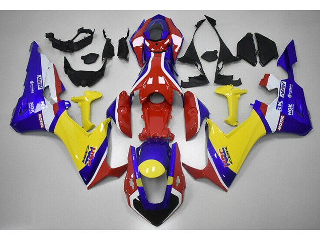 2017-2019 Red Blue and Yellow HRC Honda CBR1000RR Motorcycle Fairing UK 2017-2019 Red Blue and Yellow HRC Honda CBR1000RR Motorcycle Fairing UK