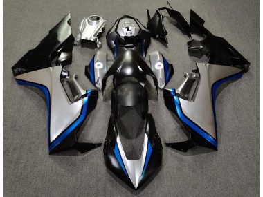 2017-2019 Silver and Black & Blue Honda CBR1000RR Motorcycle Fairing UK