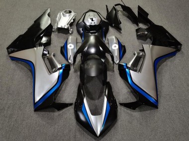 2017-2019 Silver and Black & Blue Honda CBR1000RR Motorcycle Fairing UK
