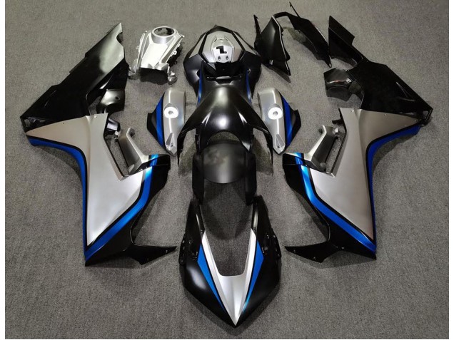 2017-2019 Silver and Black & Blue Honda CBR1000RR Motorcycle Fairing UK 2017-2019 Silver and Black & Blue Honda CBR1000RR Motorcycle Fairing UK