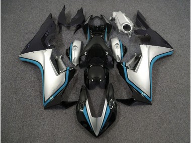 2017-2019 Silver and Black & Light Blue Honda CBR1000RR Motorcycle Fairing UK