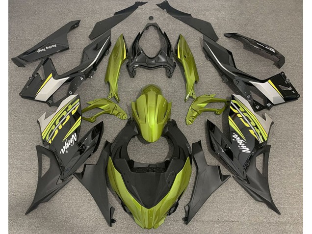 2018-2020 Liquid Yellow and Gray Kawasaki Ninja 400 Motorcycle Fairing UK 2018-2020 Liquid Yellow and Gray Kawasaki Ninja 400 Motorcycle Fairing UK
