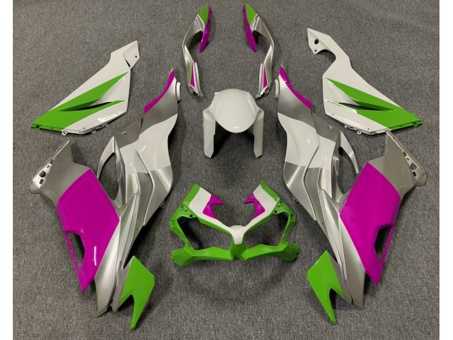 2019-2020 Gloss Green Pink and Silver Kawasaki ZX6R Motorcycle Fairing UK 2019-2020 Gloss Green Pink and Silver Kawasaki ZX6R Motorcycle Fairing UK