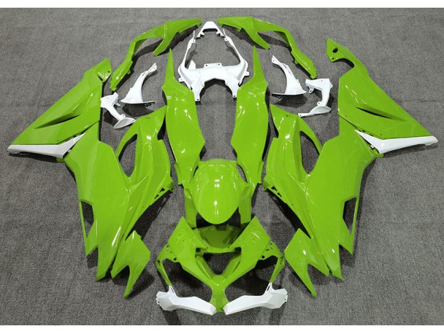 2019-2020 Gloss Green & White Kawasaki ZX6R Motorcycle Fairing UK 2019-2020 Gloss Green & White Kawasaki ZX6R Motorcycle Fairing UK