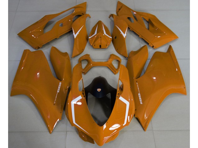 Gloss Orange & White Ducati 1199 Motorcycle Fairing UK Gloss Orange & White Ducati 1199 Motorcycle Fairing UK